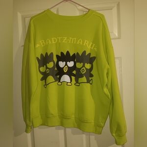 Sanrio Badtz-Maru Lime Green Sweater